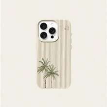 Funda para Celular con Estampado de Moda 20261pc, Material TPU, Diseño de Árbol de Rosa de Verano, Compatible con/Compatible con 17 Pro, Versión Internacional, No la Versión Nacional - Blanco 10 - Ver 3