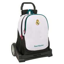 Real Madrid 皇家馬德里 26/27 賽季球衣帶輪書包，男女通用，官方授權，可拆卸背包，帶水壺袋、加厚肩帶、頂部提手和證件卡位 - 免費送貨 ✅ 西班牙大陸地區 24/48 小時送達 - 選項 4 - 查看 2