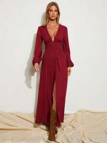 Women Midi Dresses - 波爾多 - 查看 5