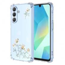 Case For, Transparent Case With Aesthetic Butterfly And Flower Designs, Anti-Yellow Soft Silicone Slim Anti-Shock Anti-Scratch TPU Bumper Case - 三星 Galaxy A17 - 查看 1