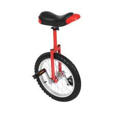 HOHOBLA Unicycle With Excellent Steel Frame,Leakproof Tire,Adjustable Height,Curved PU Seat,Mute Bearing,Anti-Slip Designs,For Outdoor Sports Fitness Exercise [LOYALHEARTDY-BTG] - Red - 18 Inch*YDFKPZ-001400 - View 3