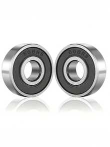 608RS Deep Groove Ball Bearing, High-Speed Quiet High-Precision Carbon Steel Bearing, Dust-Proof Wear-Resistant, Suitable For Skateboard Roller Skate Motor Replacement - A - View 2