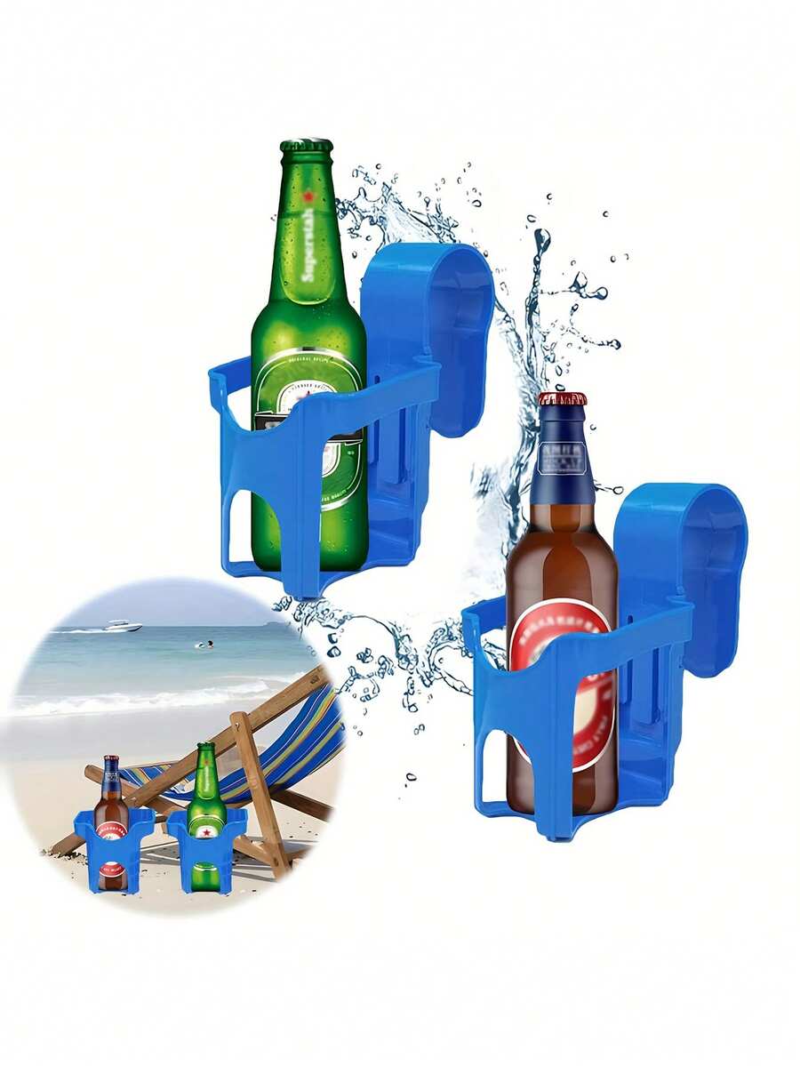 1pc Pool Cup Holder, Poolside Cup Holder, Poolside Cup Holder, Poolside Bucket Holder, Multi-Functional Pool Accessory, Reusable And Portable, Leak-Proof And Multi-Functional, Suitable For Swimming Pools And Outdoor Gatherings - Multicolor - View 1