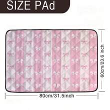 1 buah Alas Hewan Peliharaan Motif Pita Bergaris, Alas Tempat Tidur Anjing, Bantal Hewan Peliharaan Kartun Lucu, Alas Istirahat Hewan Peliharaan yang Dapat Dicuci, Cocok untuk Semua Musim - MultiWarna - View 8