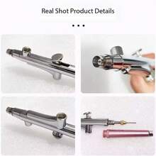 Single-Action Portable Airbrush With 0.3mm Nozzle, Suitable For Cake Decorating, Nail Art, Car Painting, Beauty, Tattoos And Ink Filling. - 黑色 - 查看 4