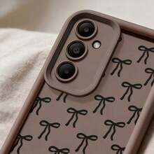 1 Piece Minimalist Creative Personalized Cute High-End Mobile Phone Case, Compatible With Samsung S25Ultra/S25Plus/S25/S25FE/S24Ultra/S24Plus/S24/S24FE/S23Ultra/S23FE/S23/S23+/S22Ultra/S22/S22+/S21Ultra/S21FE/S21/S21+/S20Ultra/S20FE/S20/S20+/A73/A72/A55/A54/A53/A52, Compatible With Redmi Note 14 Pro+ 5G, P30, Compatible With Honor X6b, Compatible With OPPO A74, Compatible With Realme C53, Compatible With Realme Narzo N53, With 2D Bow, Polka Dot, Eye, And Layered Design, International Version, Not The Domestic Version - 栗子2 - 查看 2