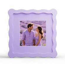 1pc Wavy Multicolor Photo Frame (Red, Yellow, Blue, Green, White, Black, Pink, Purple, Grass Green), Fashionable And Versatile Home And Office Decor - Suitable For Desktop And Wall Display, Perfect Housewarming Gift (Photo Not Included) - Multicolor - View 55