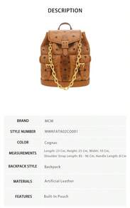 MCM Aren Visetos Women's Embroidered Logo Shoulder Bag - Cognac Color MWKFATA02CO001 - View 9