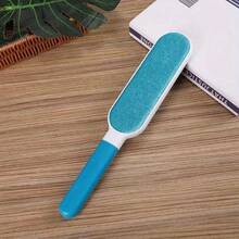 1Pc Double-Sided Reusable Pet Hair Removal Brush. Electrostatic Cleaner For Furniture, Sofa, Carpet, Clothes & Bedding. Effortlessly Remove Lint & Dust From Pets. Ideal For Home & Car, A Great Alternative To Sticky Lint Rollers For Pet Owners 242/1000 - Blue - View 9