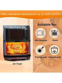 100 Sheets Of Air Fryer Liners, Durable Baking Paper, Moisture-Proof, Oil-Proof, And Waterproof, Disposable, Suitable For Ovens And Air Fryers, Healthy Cooking, Perfect For Home Kitchens - 查看 8