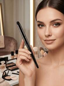ENERGY Multi-Use Precision Brush For Concealer And Detail Blending - Black Handle - Black - View 7
