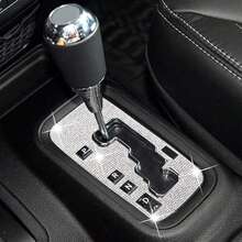 Rhinestone Gear Shift Box Frame Decorative Stickers, Gear Shift Panel Decorative Cover Stickers, Shiny Gear Shift Cover Car Interior Accessories, Suitable For 2012-2018 Auto Accessories - Rhinestone Stickers - View 11