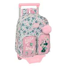 Safta Disney | School Backpack With Removable And Ergonomic Trolley Evolution Minnie Mouse, Padded Ergonomic Shoulder Straps And Back, Bottle Pocket, Portable Compartment, Zippers - Option 1 - View 2