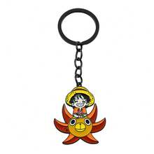 1pc Anime One Piece Keychains, Monkey D. Luffy, Portgas D. Ace & Thousand Sunny Pirate Ship Metal Enamel Key Holder, Car Key & Backpack Accessories For Anime Lovers - Multicolor - View 11