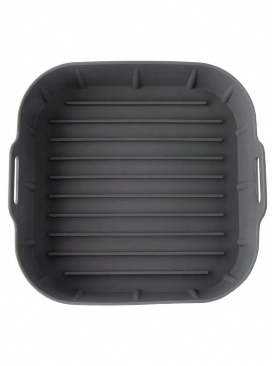 Forma Quadrada de Silicone 16cm Para Fritadeira Elétrica Air Fryer - Clink - Cinza - Visão 1
