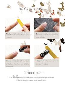 10pcs Luxury Handmade Nail Stickers | Cat Eye Nude Base Color, Hand-Painted Yellow Flowers With Pearl Accents | Short Square & Oval Shapes | Elegant Spring Garden Nail Art Set | Reusable Beauty-Grade Nail Stickers, Suitable For Daily Wear And Events, Also Great As Gift For Women - Yellow - View 5