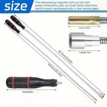 2pcs Heavy Duty Magnetic Clamps And Magnetic Lifters With Extendable Flexible Magnetic Rod - Versatile Magnetic Pickup Tool For Automotive Repair, Magnetic Grabbing Tool, Magnetic Pickup Tool, Powerful Magnetic Sweeper - 2pcs - View 2