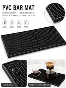 PVC Bar Sink Mat, Non-Slip Rubber Table Mat, Waterproof Kitchen Mat, Easy To Clean, Suitable For Countertops, Bars And Home Decor - Multicolor - View 7
