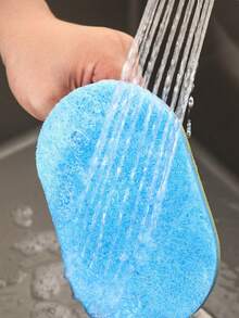 1/2 Stücke leichte multifunktionale Reinigungsbürste mit Griff, geeignet zur Reinigung von Badezimmer, Badewanne und Fliesen. Kann auch als Geschirrschwamm und Topfbürste verwendet werden. langanhaltend und leistungsstarke Reinigungsfunktion, ideales Reinigungswerkzeug. - Verdickte Version - Übersicht 6