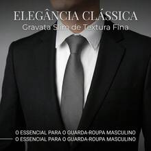 Men's Tie In A Solid Color, Matte Finish, Fine Texture, Ideal For Formal Suits, Weddings, Grooms, A Professional And Sophisticated Look. - Dark Grey - View 1