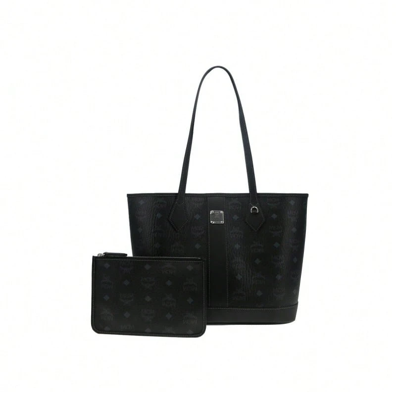 Mcm Visetos Collection Printed Women's Shoulder Bag - 黑色MWPGSLR03BK001 - 查看 1
