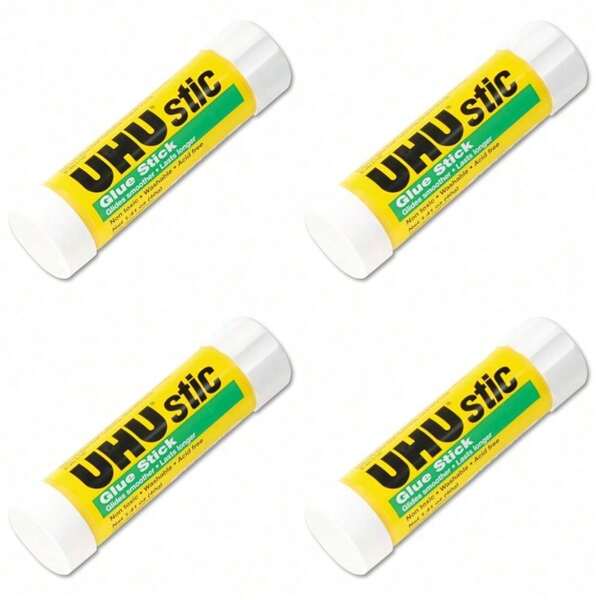 Extra Large Washable Clear Glue Sticks For Crafts, 4 Pack  Acid-Free Adhesive For School Projects, Art Supplies, Scrapbooking, Paper Crafts, DIY Slime Making, Office Use, Home Repairs, White Drying Transparent Glue, Strong Bonding Formula For Kids And Adults, Multi-Purpose Crafting Essential