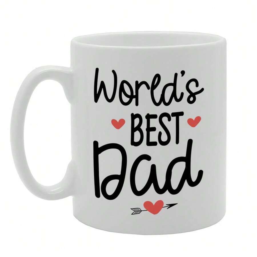 [Envío en 24 horas dentro de México]Taza con doble impresión - El mejor papá del mundo - Taza de cerámica para té y café con impresión del Día del Padre Mg4742 - Taza de café con impresión divertida - Una fantástica idea de regalo. - 1 - Ver 1