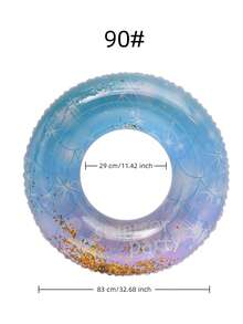 1pc Starry Sequin Swimming Ring, For Children And Adults, Water Sports Accessory - Multicolor - View 9
