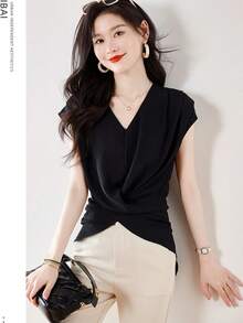 Women Tops - Brown - View 5