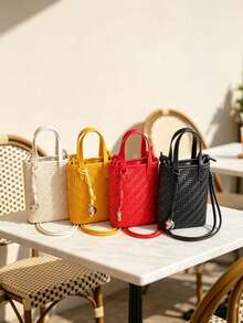 Túi đeo chéo mini nam màu đen bằng nylon, dây rút, kiểu dáng xô, đựng điện thoại, thích hợp cho đi lại hàng ngày và phong cách đường phố. - Nhiều màu - Xem 9
