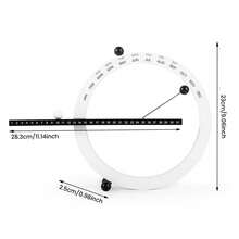 Adjustable Magnetic Perpetual Calendar Hand Operated Date Calendar Desktop Ornament - WHITE - View 2