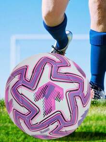 1pc Unisex Match, Youth Student Training, Dirt-Resistant & Easy To Clean, Wear-Resistant Standard No.5 Hand-Stitched Soccer Ball, Suitable For Outdoor, Indoor, Beach, Lawn, Cement Grounds In Multiple Colors - Multicolor - View 4