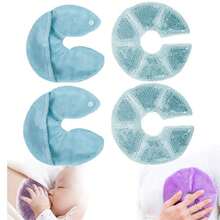 2 gói miếng đắp trị liệu ngực kèm vỏ mềm, miếng đắp ngực nóng lạnh, quà tặng thiết yếu cho mẹ cho con bú - Màu xanh nhạt - Xem 4