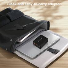 1個 2A2C 介面 USB-C 插頭快速充電器，40W 4 埠多 USB 充電適配器 (美國插頭) 雙埠 PD 電源適配器 + QC 壁式充電器，多埠 AC 電源 Type-C 充電插頭，適用於多人充電、多裝置充電、居家充電需求及辦公桌使用，多埠快速充電 - 查看 8