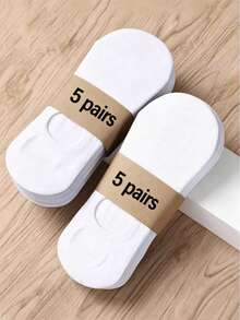1/3/5/10 Paires de chaussettes invisibles respirantes d'été unisexes - Chaussettes bateau basses fines, évacuant l'humidité et séchant rapidement, combinaison de couleurs unies (Noir/Brun grisâtre/Blanc), design élastique fixe convenant pour un usage décontracté et sportif, tissu respirant évacuant l'humidité - Multicolore - Voir 3