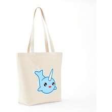 CafePress Narwhal Kawaii Tote Bag Reutilizable Natural Beige Lona Bolsa de Compras - Multicolor - Ver 7