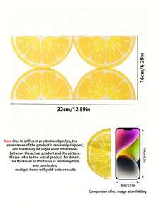 40 pezzi Tovaglioli di carta monouso con motivo al limone, Tovaglioli di carta quadrati arancioni semi-circolari, Tovaglioli decorativi con stampa al limone, Adatti per matrimoni all'aperto, feste di fidanzamento, matrimoni personalizzati, feste tropicali estive, hotel, decorazione tavolo da matrimonio, feste di compleanno - tessuto - Visualizzare 7
