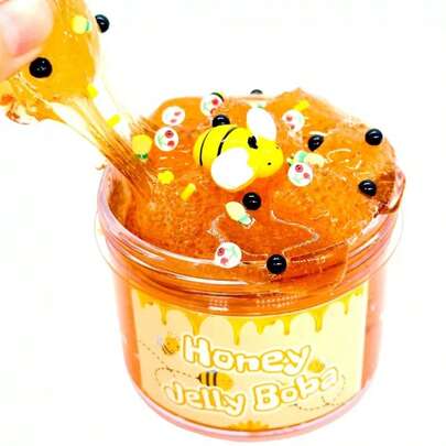 100ml Squeeze Stress Relief Slime, Crystal Mud Stress Relief Toy, Honey Bubble Gum Foam Stress Relief Slime Set, Soft And Non-Sticky Crystal Clay, Suitable For Parties, Gatherings, Birthdays, Back To School Gifts, Birthday Gifts, Party Favors, Stress Relief Toys For Teens And Adults, Children's Slime Toys, Christmas Gifts, Thanksgiving, Christmas Stocking Stuffers, Gifts For Classmates, Family And Friends, Holiday Party Favors, Easter Gifts