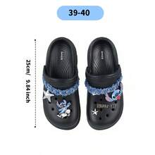 Miniso Dép sục Disney Lilo & Stitch Stitch size 37-38&39-40, chất liệu EVA nhẹ mềm & đàn hồi, lỗ thoáng khí nhanh khô, dùng đa năng cho đi biển, ở nhà và ngoài trời (1 chiếc) - Nhiều màu - Xem 8