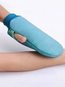 1pc Exfoliating Bath Gloves, Dual-Sided Exfoliating Gloves For Massage And Body Scrubbing, Essential Bath Accessories, Perfect Christmas Gift! - Multicolor - View 5