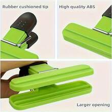 5pcs Reusable Plastic Sealing Clips For Food Bags, Multi-Purpose Kitchen Clips With Strong Grip, Waterproof & Moisture-Proof, Ideal For Sealing Snack Bags, Cereal Boxes, Tea Bags & Leftovers, Great For Home, Camping & Back To School, - A - View 5