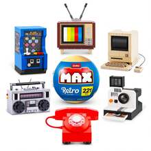 Zuru Max Retro Building Block Set - Includes Zuru Max Retro Building Block Blind Ball, Stickers And More | Zuru Max Retro Series Building Block Set (Random) - Multicolor - View 3