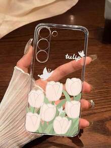 1 Piece Soft Phone Case With Minimalist Tulip And Star Pattern, Compatible With Huawei Honor, , Galaxy A04e/12/A13/A14/A34/A50/A52/A53/A54/S21/S22/S23/S24/S25/S25Ultra/S25FE/S26/S26 PLUS/S26 ULTRA/S26 EDGE, 6A/7A/8A, 12T/13T/15T/15T Pro - 款式 4(1 件) - 查看 6