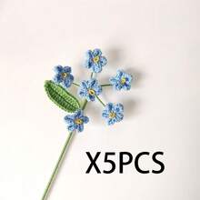 1/3/5 bông hoa hướng dương, hoa hồng, hoa tulip, hoa ly nhân tạo đan móc, hoa giả, hoa sống động như thật, trang trí bàn làm việc, trang trí tường, thích hợp làm quà sinh nhật, quà kỷ niệm, quà Ngày của Mẹ, quà Giáng sinh, trang trí sự kiện & nhà cửa, quà Ngày Valentine. - Nhiều màu - Xem 64