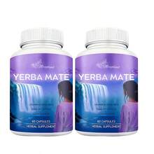 Miriyalyad Unsmoked Yerba Mate Herbal Supplement Capsules, 75mg Natural Caffeine Per Serving, 60 Count Adult Daily Dietary Supplement - 2PCS - 查看 1