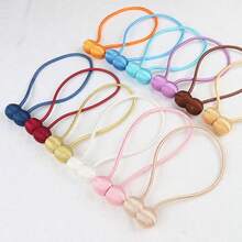 2pcs Magnetic Curtain Tiebacks, No Drill Creative Magnetic Curtain Clips, Home Curtain Decoration Tie Ropes - Curtain Cord - View 6