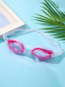 1 pieza Gafas de natación con lente de PC premium con doble anillo de sellado, correa de silicona elástica, ajuste cómodo, impermeables, unisex, esencial para la playa y la piscina - multicolor - Ver 15