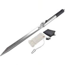 Sand Spike Boat Anchor Kit Stainless Steel Anchor Pole With Rope Boats, Jet Skis, Pontoons, And Kayaks, Slide Pole System Shallow, Sandbars, Beaches - 38 INCH - View 5