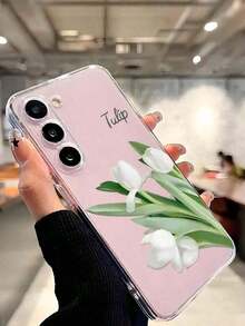 1 Piece Soft Phone Case With Minimalist Tulip And Star Pattern, Compatible With Huawei Honor, , Galaxy A04e/12/A13/A14/A34/A50/A52/A53/A54/S21/S22/S23/S24/S25/S25Ultra/S25FE/S26/S26 PLUS/S26 ULTRA/S26 EDGE, 6A/7A/8A, 12T/13T/15T/15T Pro - 款式 9(1 件) - 查看 7