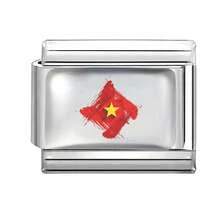 1件树脂涂层DIY意大利模块化手链，饰以花卉、文字和校园建筑元素，适合作为派对礼物送给朋友/情侣，适用于圣诞节、新年、万圣节、情人节等节日，设计精美，不锈钢材质，本土特色，实用时尚，圣诞节和万圣节必备，圣诞风格，圣诞装饰 - M295948 M296048 - 查看 20
